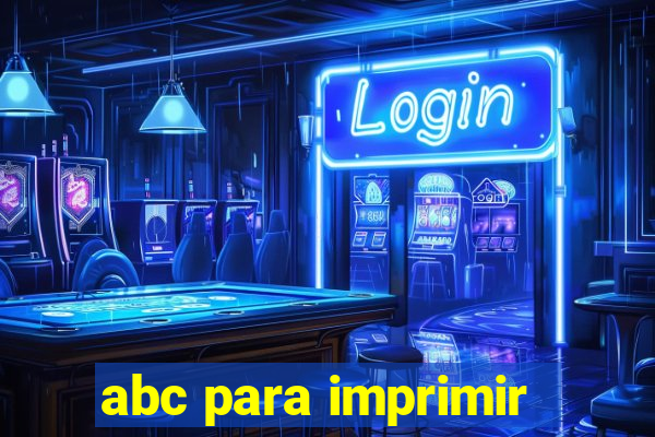 abc para imprimir